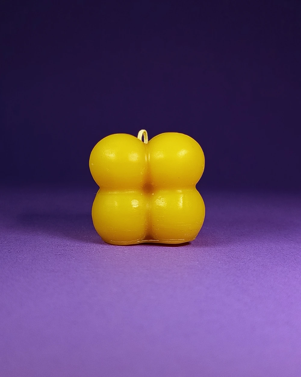 Kostka Bubble – Naturalna Świeczka Pszczela - obrazek 3