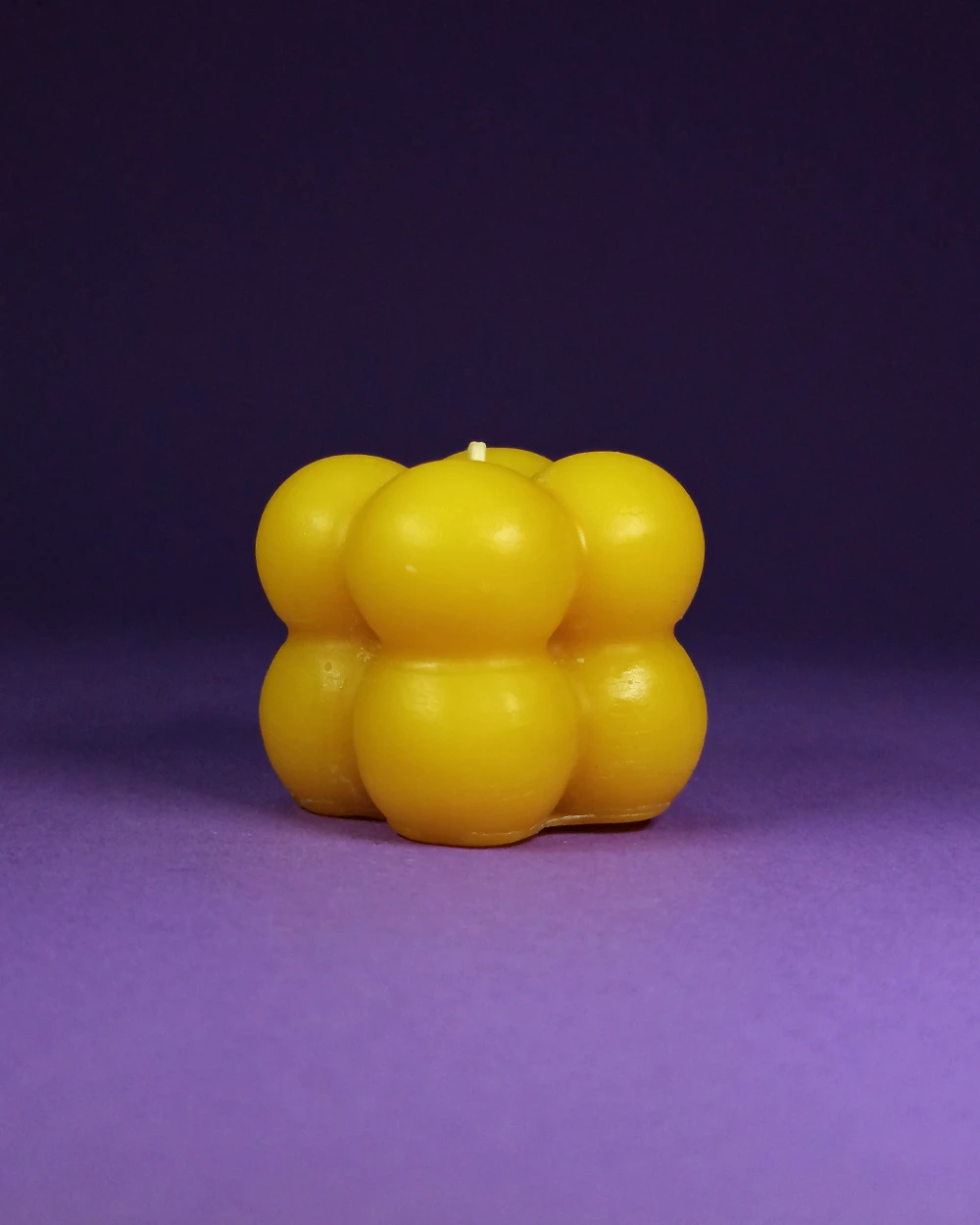 Kostka Bubble – Naturalna Świeczka Pszczela - obrazek 2