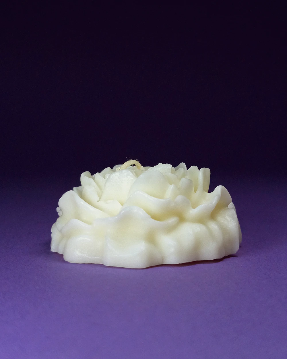 Kwiat Piwonii Mały – Świeczka z Naturalnego Wosku Sojowego - obrazek 2