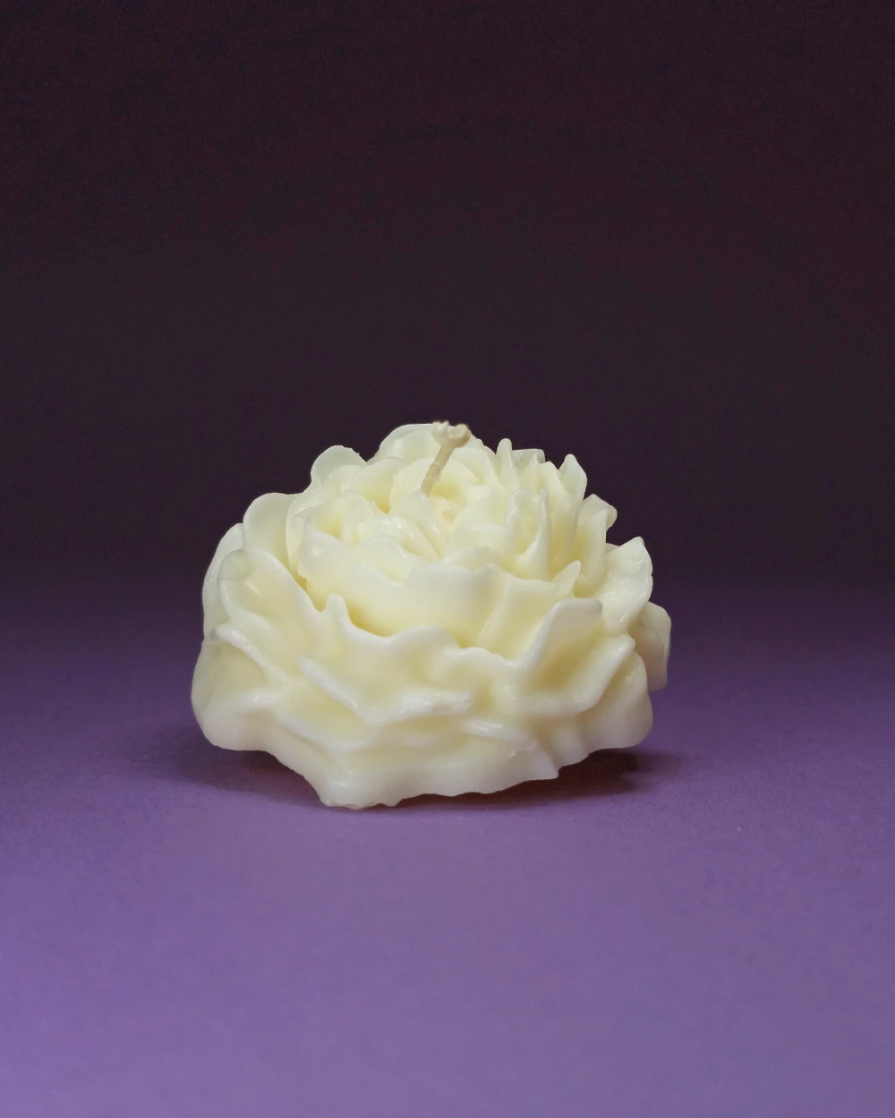 Kwiat Piwonii Mały – Świeczka z Naturalnego Wosku Sojowego