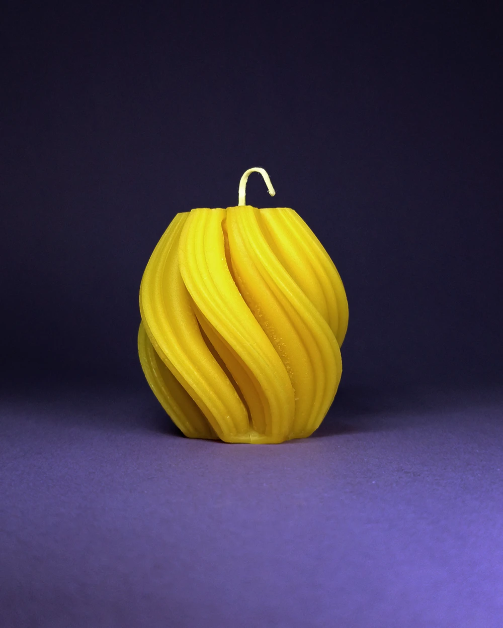 Artystyczna Spirala - Naturalna Świeca z Wosku Pszczelego - obrazek 2