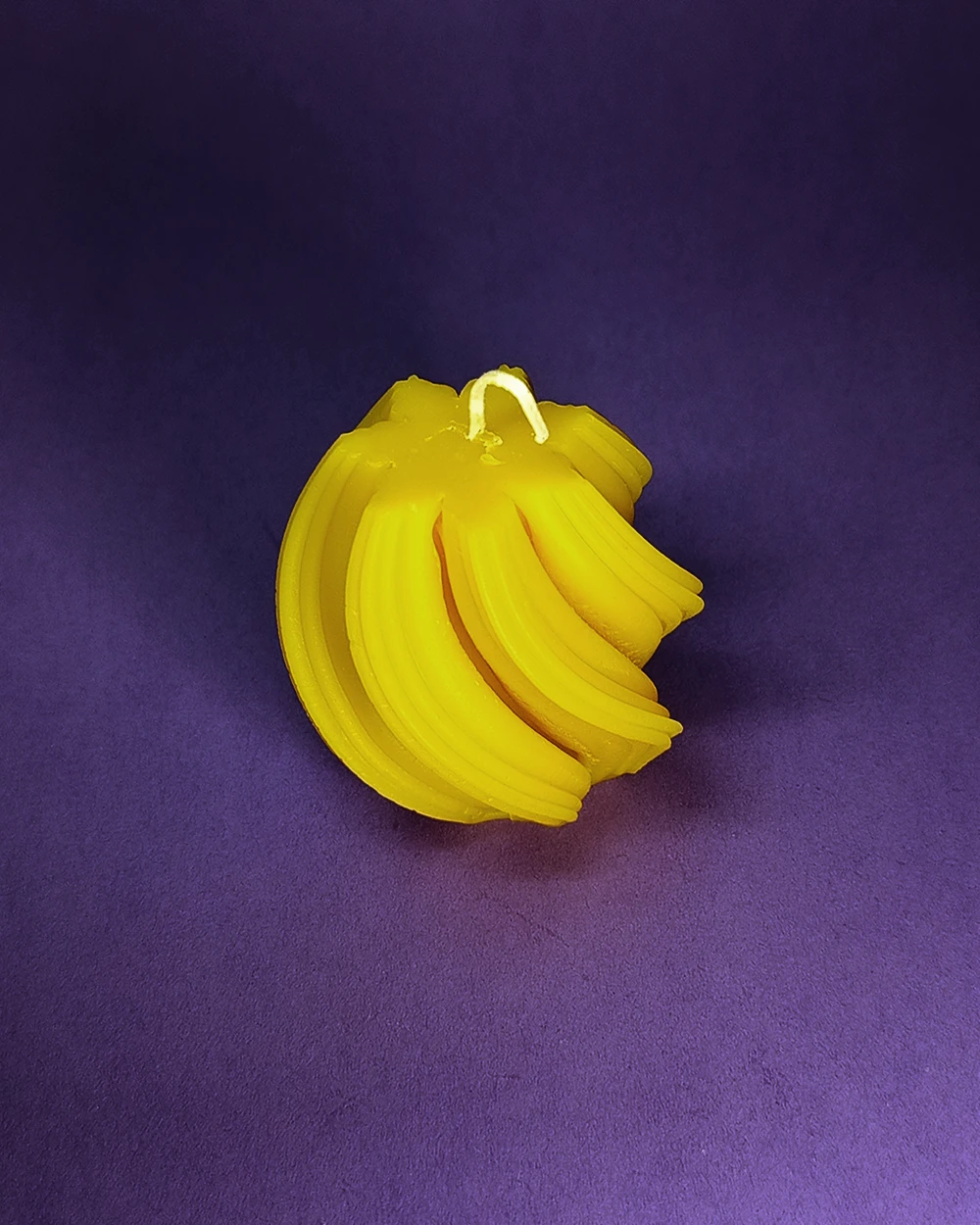 Artystyczna Spirala - Naturalna Świeca z Wosku Pszczelego - obrazek 3