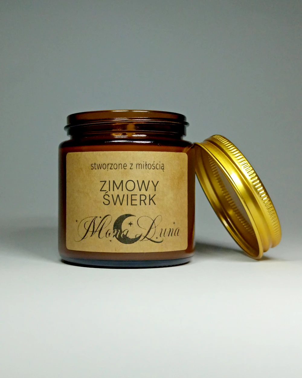 Świerk - Zapachowa Świeczka Sojowa w Szkle 120ml - obrazek 3