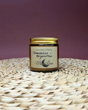 świeczka_sojowa_pomarańcza_bergamotka_świeca_słoik_120ml_1 Pomarańcza i Bergamotka - Zapachowa Świeca Sojowa 120ml