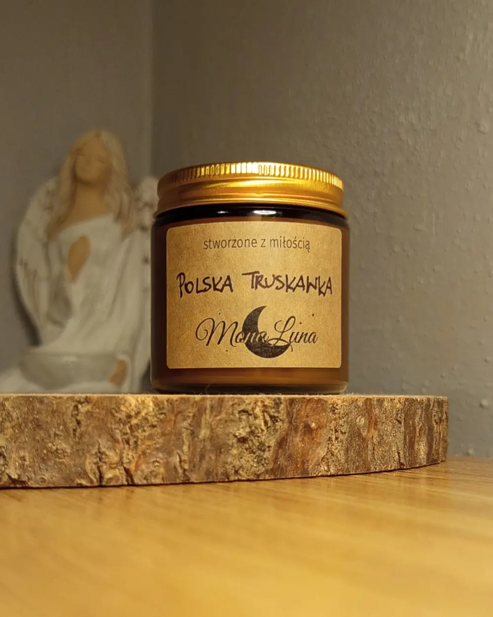 Polska Truskawka - Zapachowa Świeczka Sojowa w Słoiku 120ml - obrazek 3