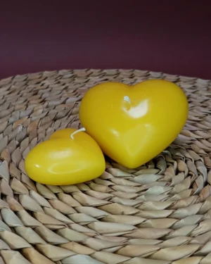 serce_duże_serduszko_małe_świeca_ozdobna_pszczela_walentynki_1 Serce Duże – Naturalna Świeca Pszczela