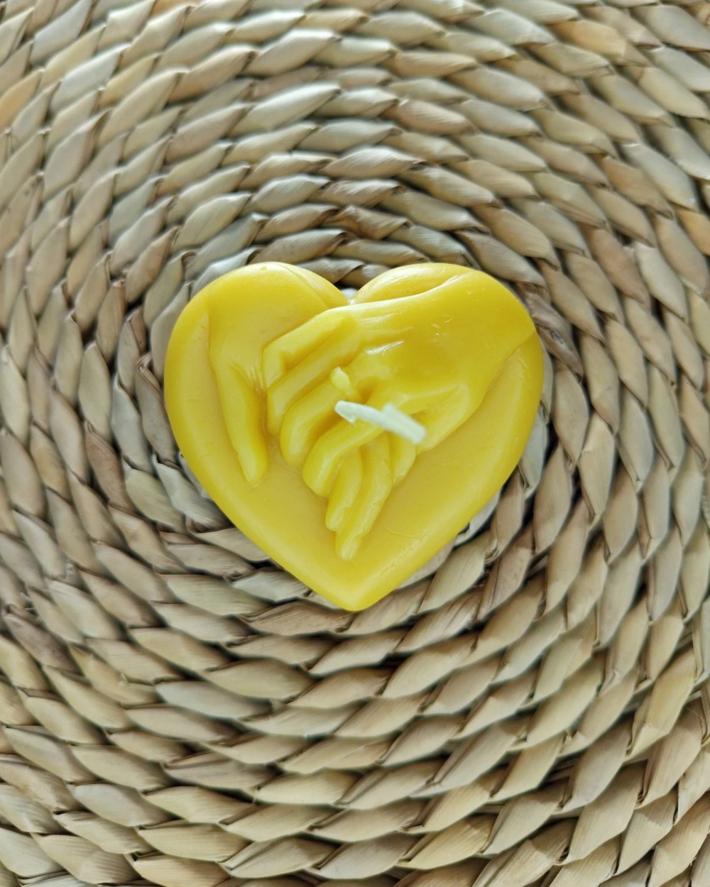 Serce & Piwonia - Zestaw Świec Pszczelich na Prezent - obrazek 2