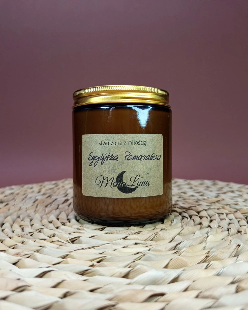 Sycylijska Pomarańcza - Świeca Sojowa w Słoiku 250ml