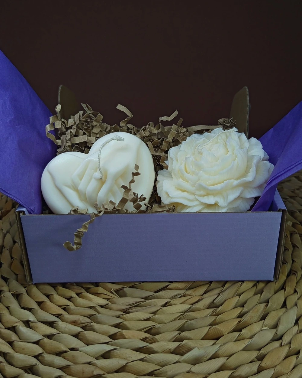 Serce & Piwonia - Zestaw Świec Sojowych na Prezent - obrazek 6